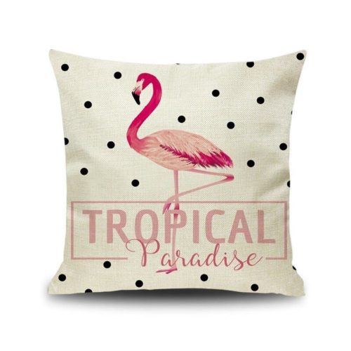 Tropical Paradise Flamingo Cushion Cover 45x45cm