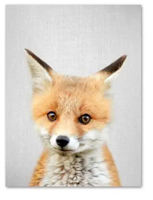 Cute Fox Print 21x30cm A4