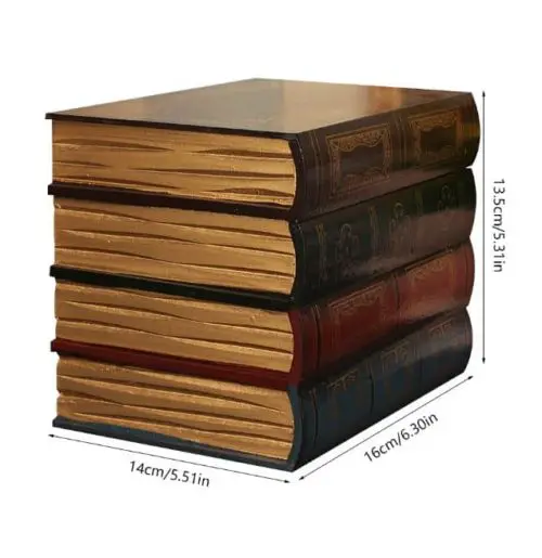 Antique Book Collection with secret compartment dimensions