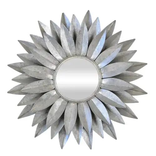 Dahlia Mirror Silver