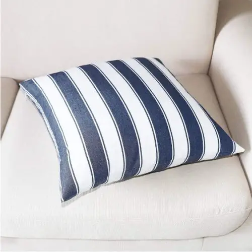 Jolene Navy Striped Cushion Cover image 2
