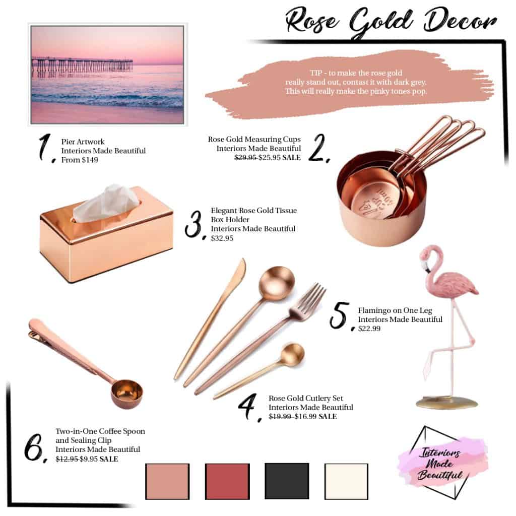 Rose Gold Decor Ideas