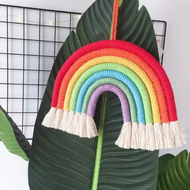 rainbow hanging ornament