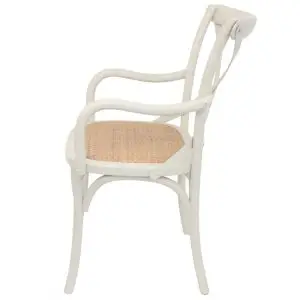 Bentwood Chairs White Carver side view