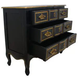 Dynasty Chest of Drawers side on front view