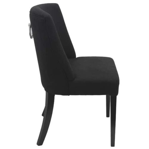 Georgia Chair Black with ring side view