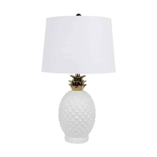 Pineapple White Table Lamp