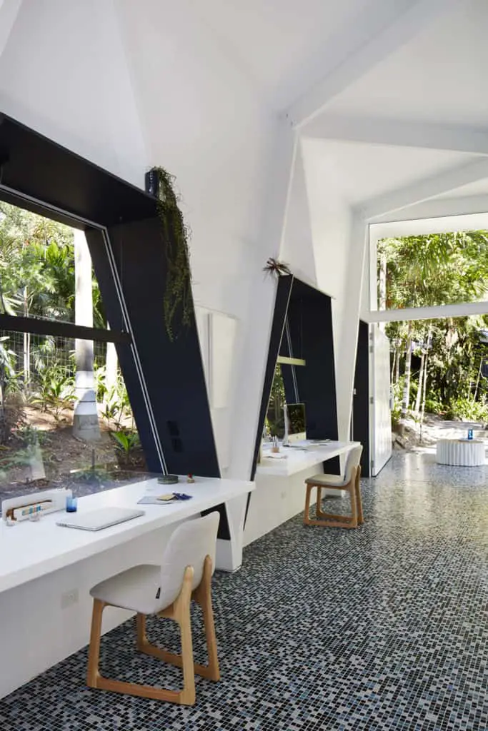 Indigo Jungle Office backyard studio interior