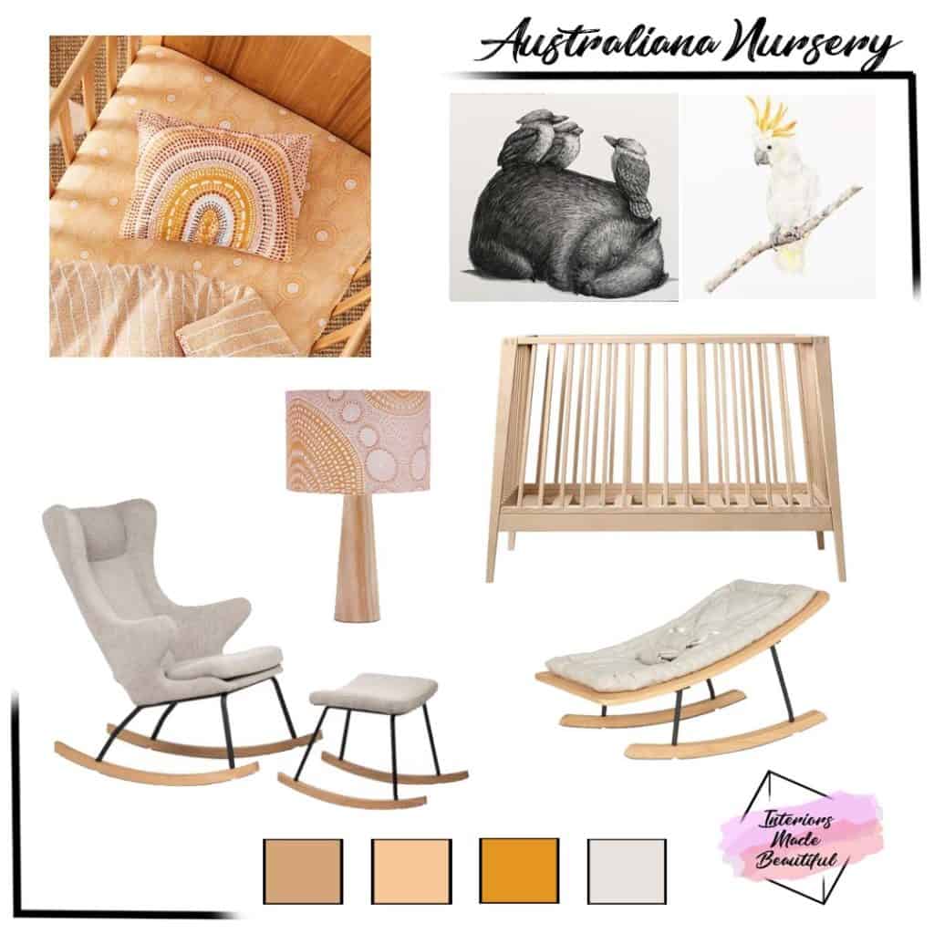 Australiana Nursery Moodboard