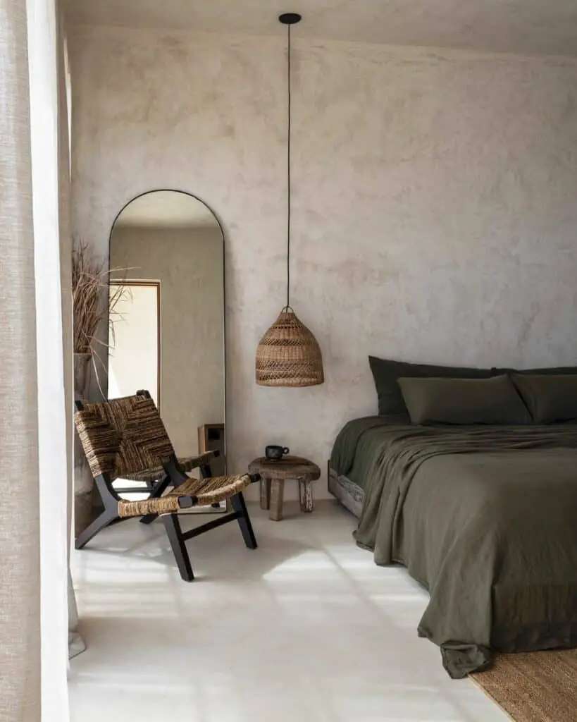 Earthy textured walls, natural materials are key interior design trends in 2023