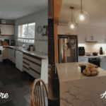 Before and after kitchen renovation comparison